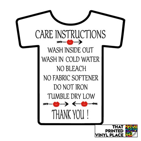 Care instructions .